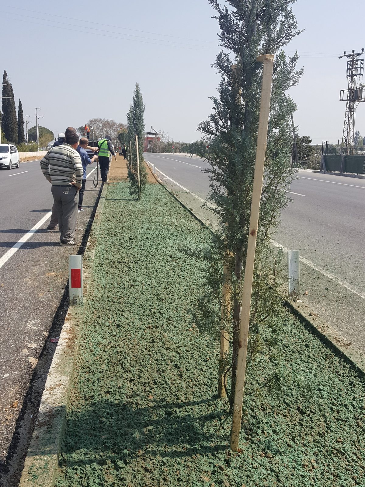 Hydroseeding Püskürtme Çim Saha Uygulaması